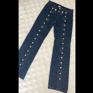 🖤SOLD🖤 Rare Y2K Bebe button flared jeans